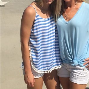 Uncw striped top